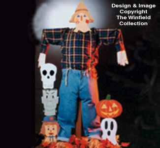Scarecrow Heads Woodcraft Pattern(F)