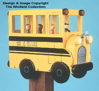 School Bus Mailbox Woodcraft Pattern(F)