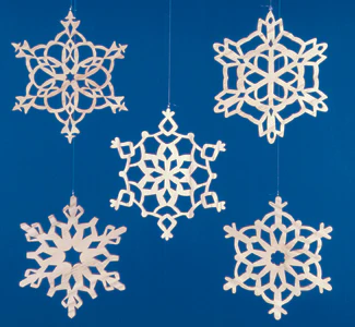 Scroll Saw Snowflakes Large Ornament Project Patterns(F)