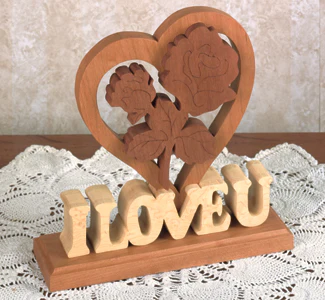 Scroll Saw Valentine Wood Pattern(F)