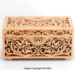 Scrolled Overlay Box Design Pattern