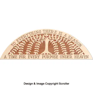 Seasons Door Topper Wall Art Scroll Saw Pattern
