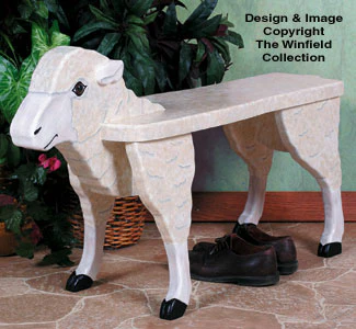 Sheep Bench Woodcrafting Pattern