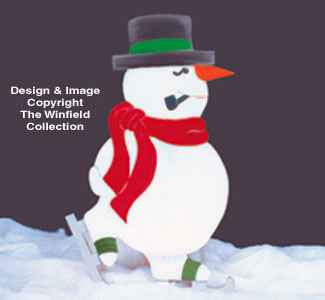 Skating Snowman Woodcraft Pattern