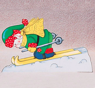 Skiing Elf Woodcraft Pattern (F)