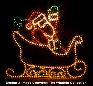 Sleighing Santa Nite-Lite Wood Plans