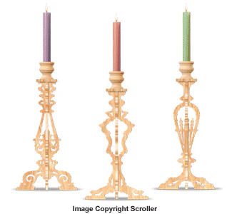 Slotted Candlestick Trio Designs Pattern