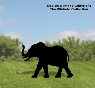 Small Elephant Shadow Wood Pattern