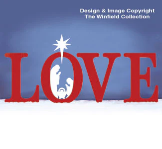 Small First LOVE Woodcraft Pattern