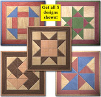 Small Quilt Squares Wood Pattern