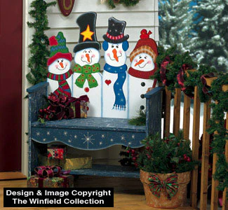 Snowman Bench Woodcraft Pattern