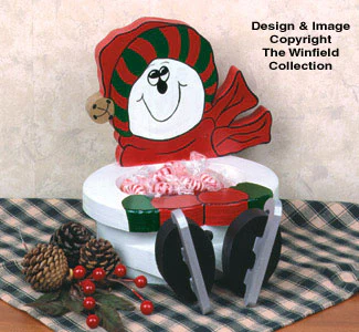 Snowman Bowl Woodcraft Pattern