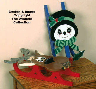 Snowman & Reindeer Sled Patterns(F)