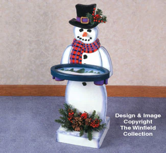 Snowman Tray Table Woodcraft Pattern(F)