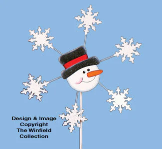 Snowman Whirligig Woodcrafting Pattern
