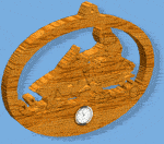 Snowmobiles Wall Clocks Scroll Saw Pattern (F)