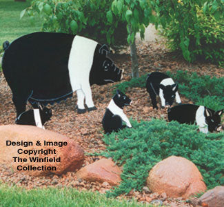 Sow & Piglets Woodcraft Pattern