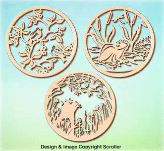 Spring Creature Wall Art Pattern Set #2