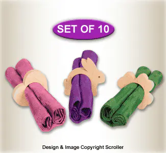 Spring Holiday Napkin Rings Scroll Saw Pattern