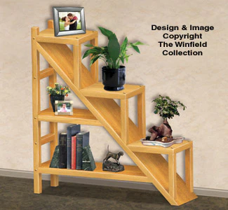Staircase Shelving Unit Paper Pattern(W)
