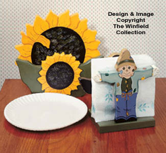 Sunflower Paper Plate/Napkin Holder(F)