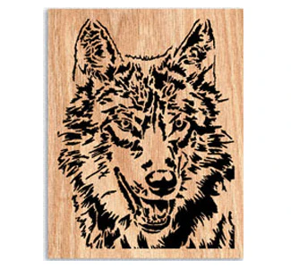 Suspicious Smile Scrolled Art Project Pattern