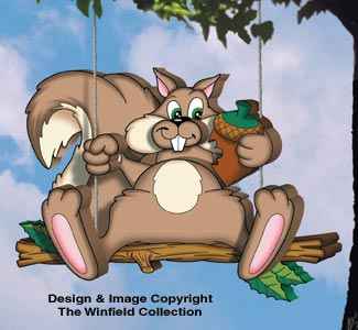 Swinging Squirrel Woodcraft Pattern