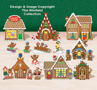Tabletop Gingerbread Village #2 Pattern