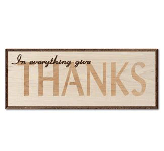 THANKS Inlay Wall D&eacute;cor Project Pattern