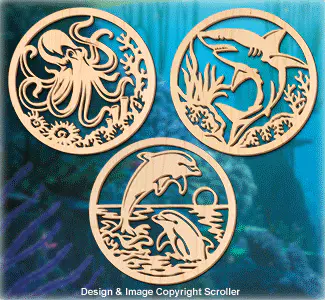 Underwater Sea Creature #2 Wall Art Patterns - Downloadable