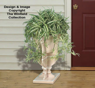 Urn Planter Wood Pattern(F)