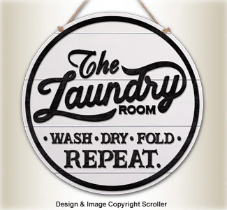Vintage Laundry Room Wall Art Design Pattern
