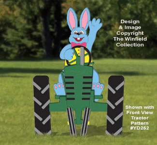 Waving Bunny (Front View) Woodcraft Pattern