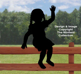 Waving Girl Shadow Wood Pattern