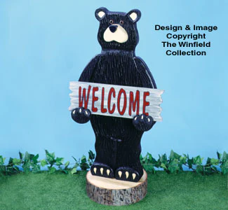 Welcome Bear Woodcraft Pattern