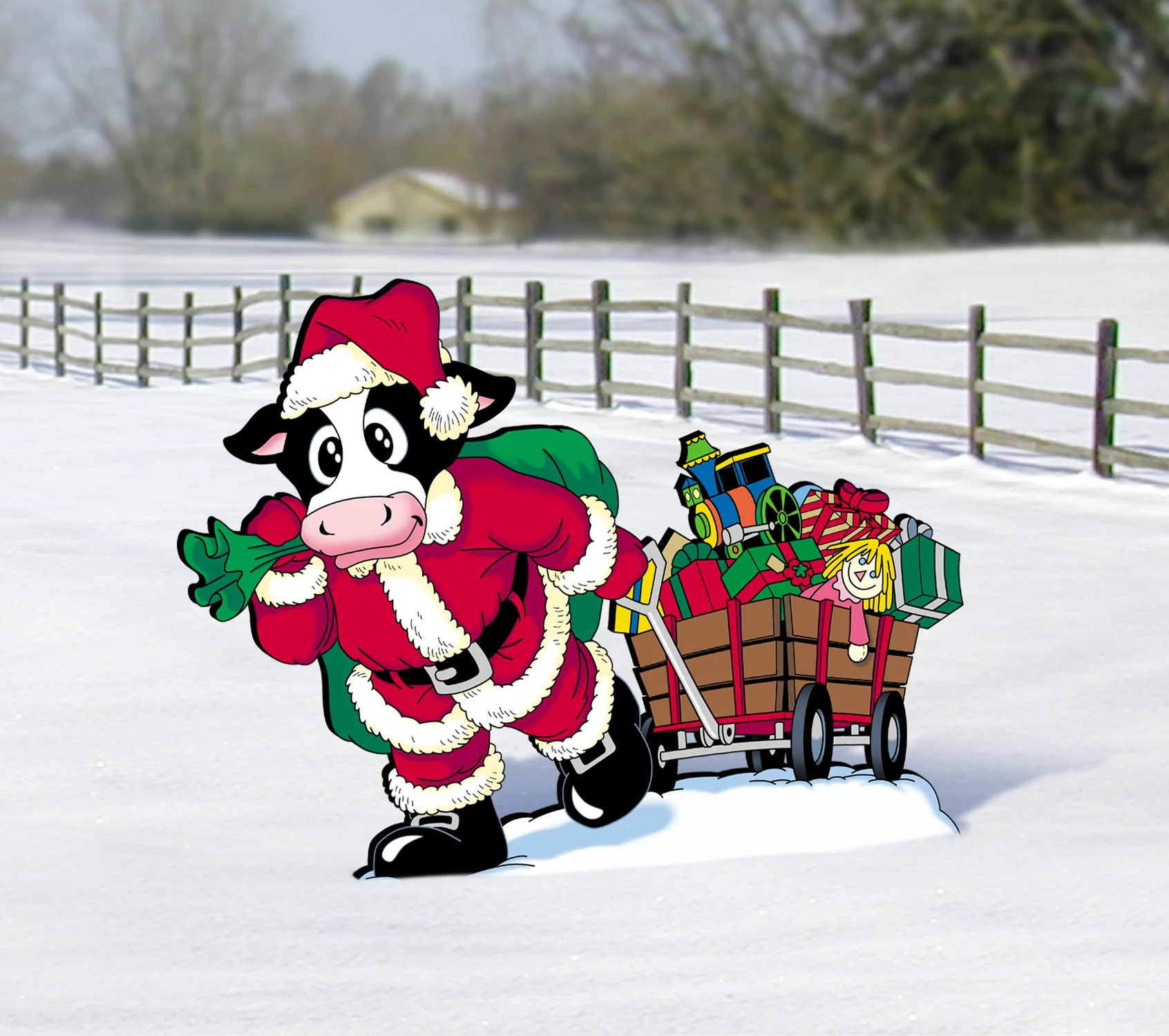 Wholly Cow! - Christmas Wagon Woodworking Pattern