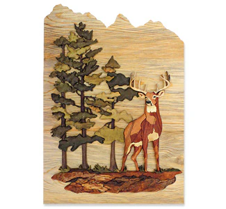 Wilderness Deer Scroll Saw Pattern