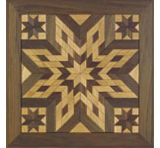 Wood Quilt Square Pattern #1