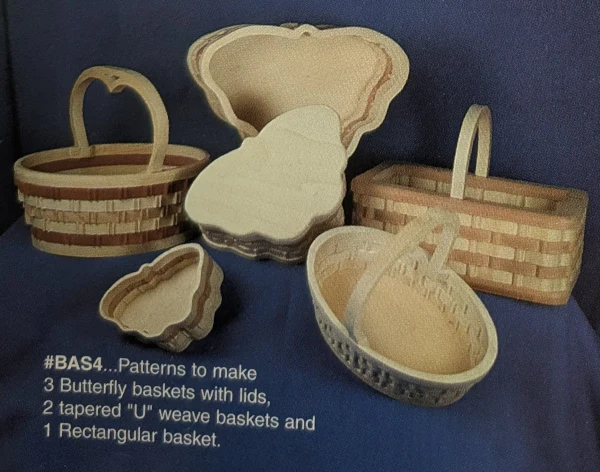 Wooden Baskets Designs #4 Scroll Saw Patterns (F)