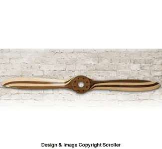 Wooden Propeller Wall Art Design Pattern