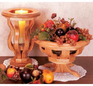 Wooden Ribbed Bowl & Vase #3 Project Pattern