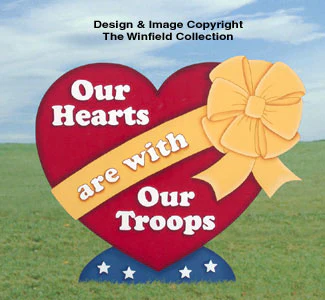 Yard Troop Heart Woodcraft Pattern(F)